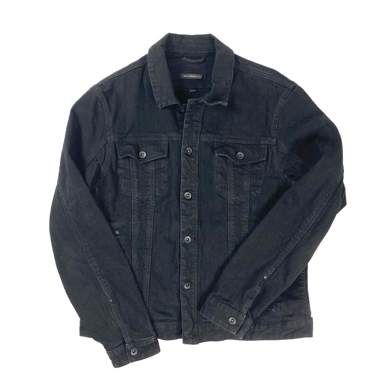 John Varvatos | Jackets & Coats | John Varvatos 44r Xxl Black Denim Jacket  Like New | Poshmark