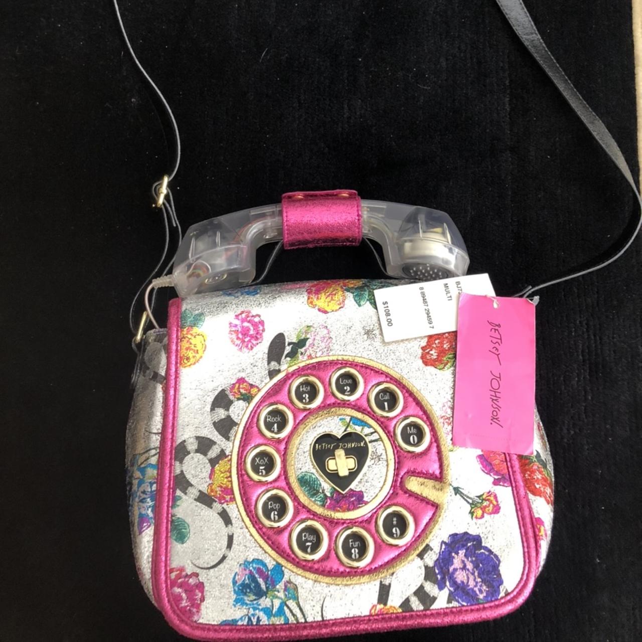 Betsey johnson telephone discount purse