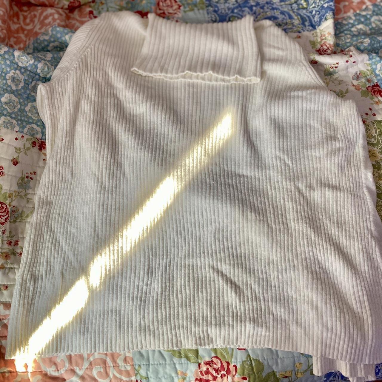 Coldwater Creek Women S White Sweatshirt Depop