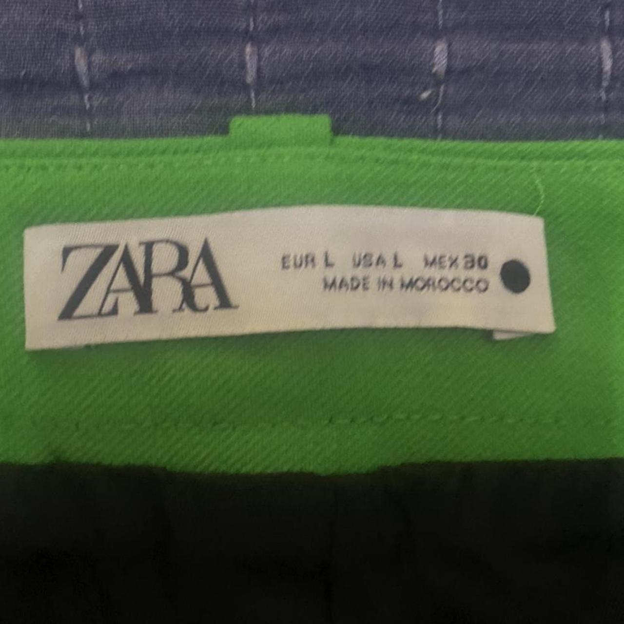 GREEN ZARA SKIRT SIZE L never WORN Depop