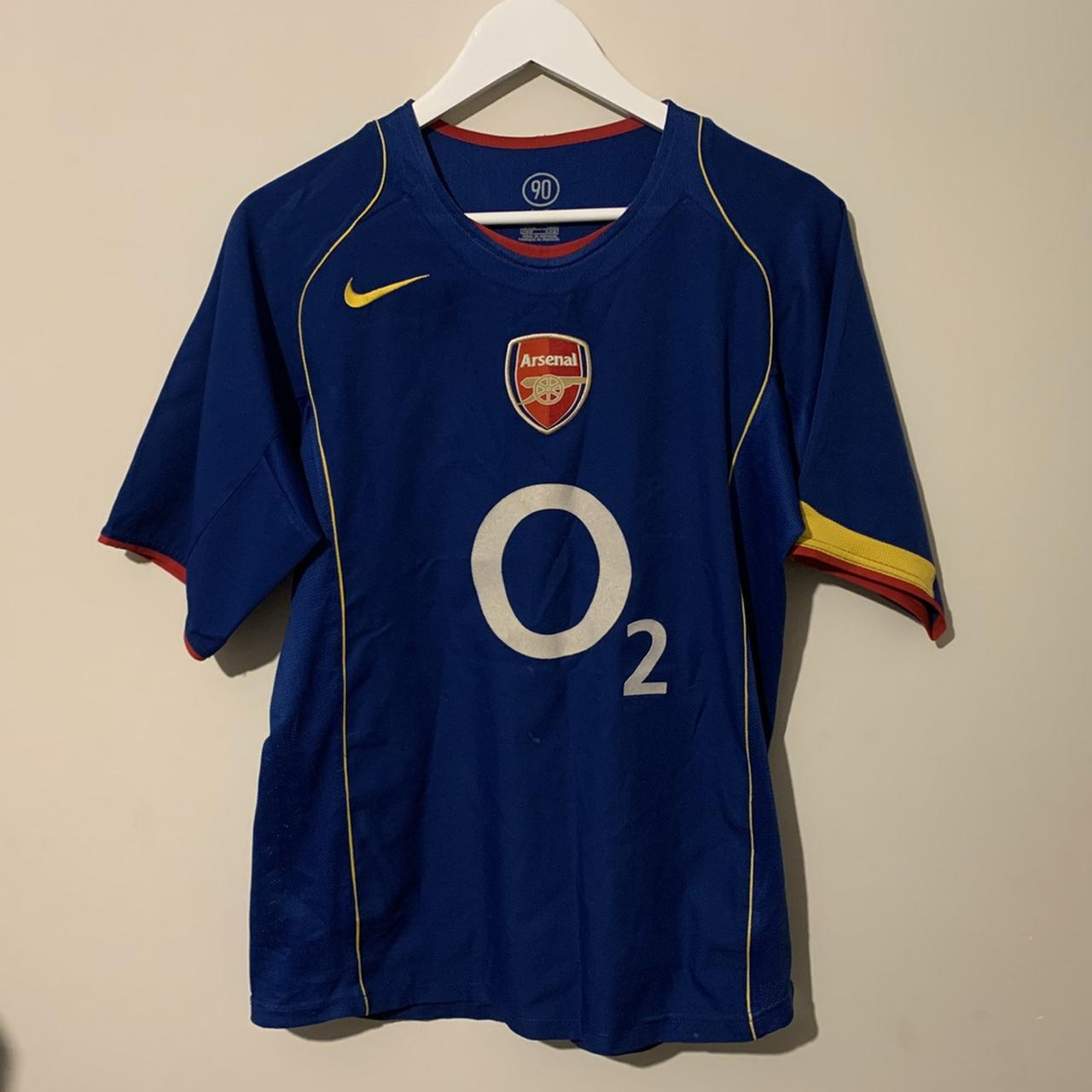 blue o2 arsenal shirt