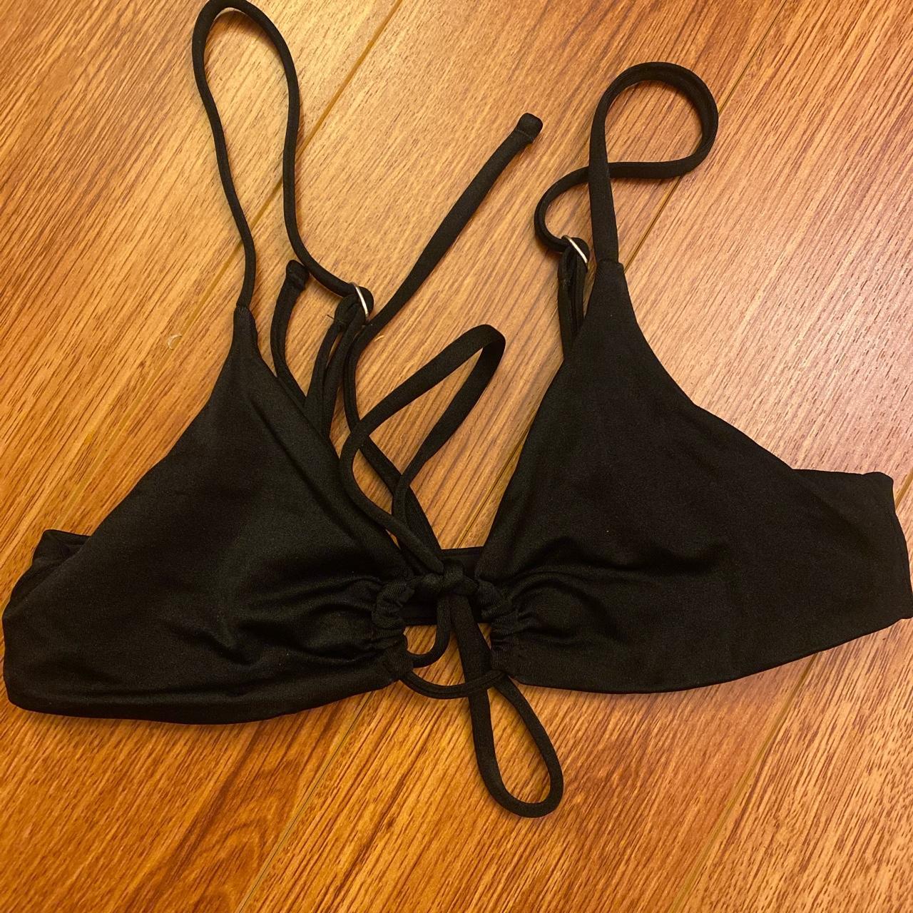 black tie up bikini