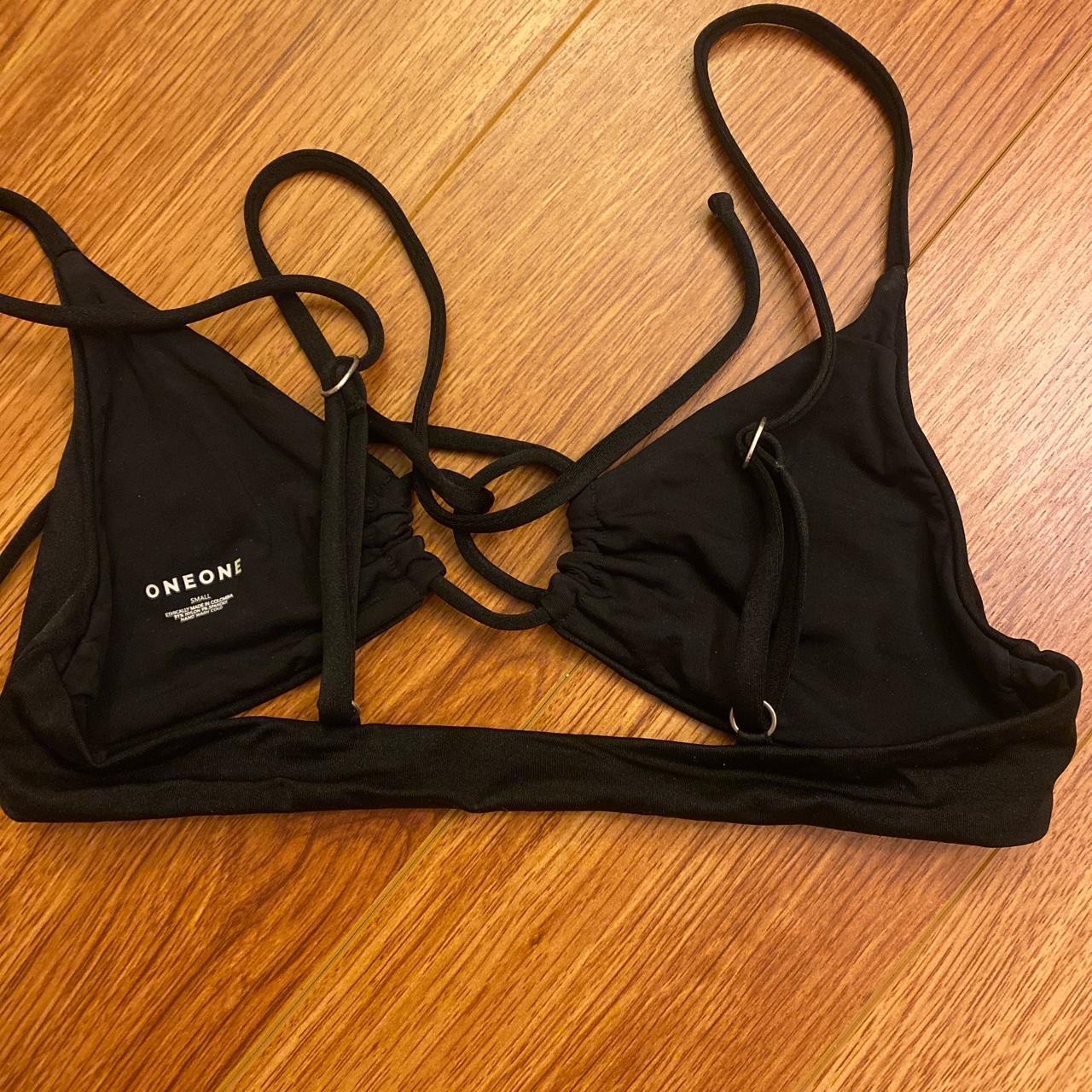 black tie up bikini