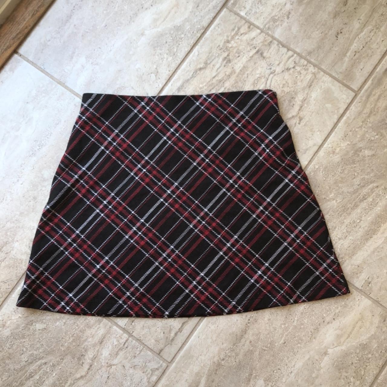 adorable free people plaid mini skirt. super 90s... - Depop