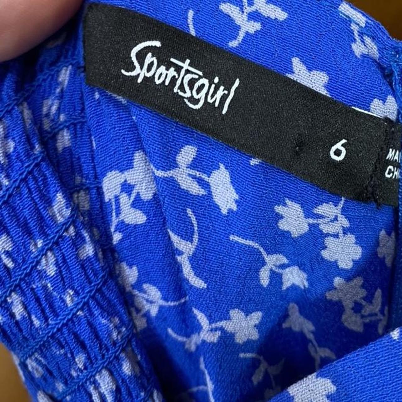 sportsgirl blue floral dress. size 6. worn once.... Depop