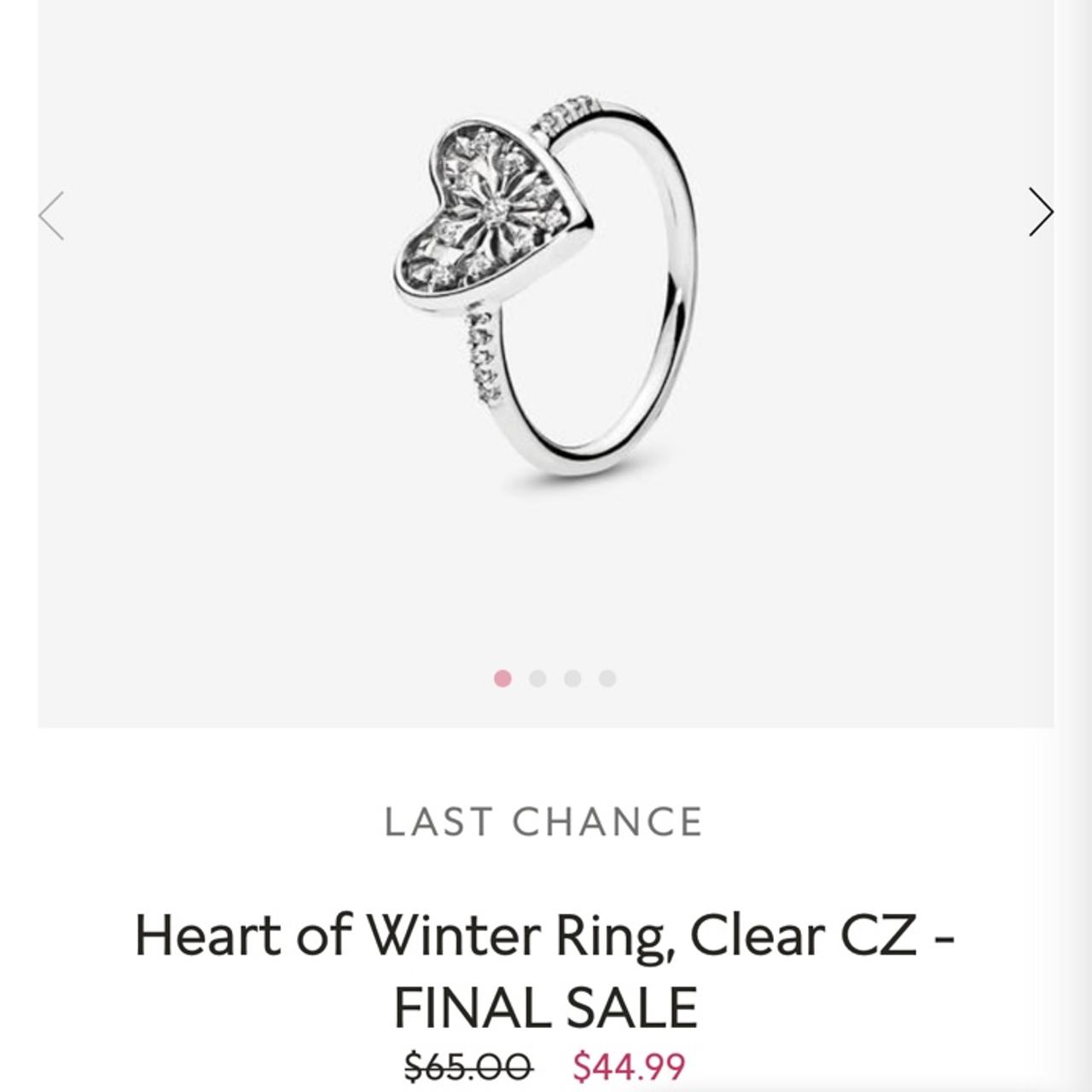 Heart of winter sale pandora ring