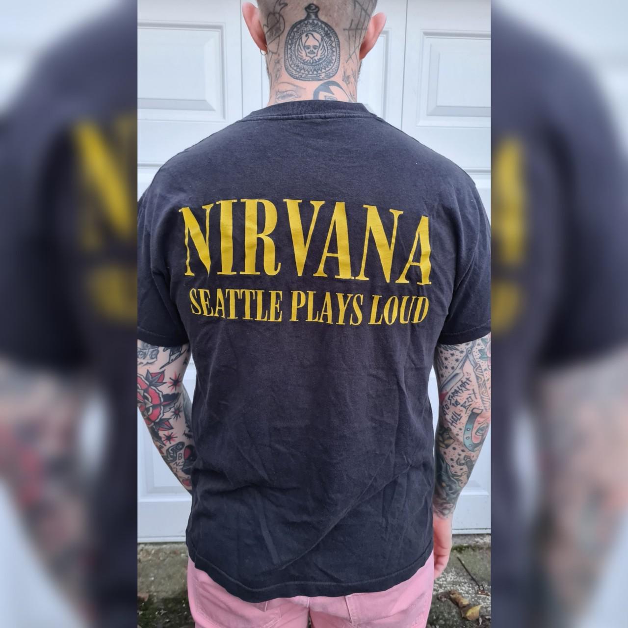 Nirvana t shirt clearance seattle