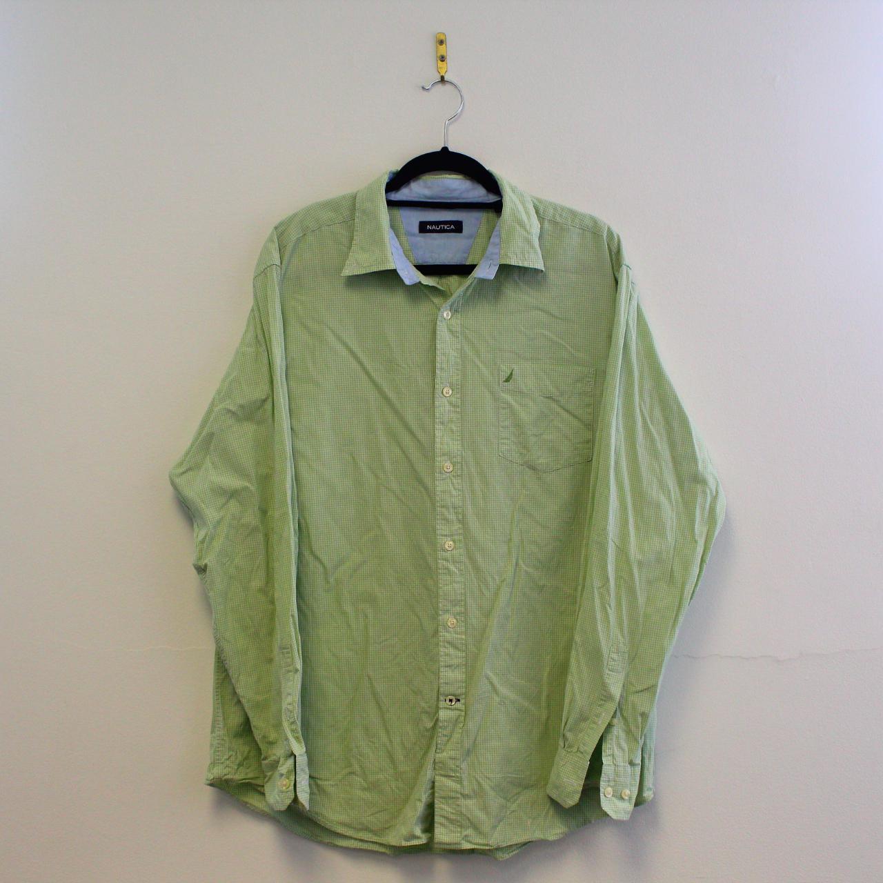 lime green nautica shirt