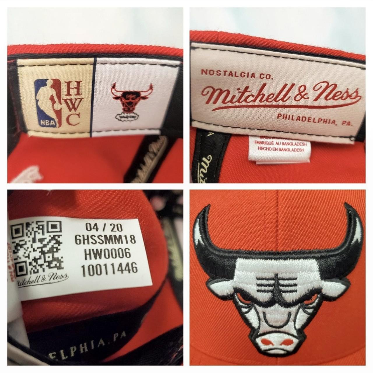 Chicago Bulls NBA Mitchell & Ness Black Red - Depop