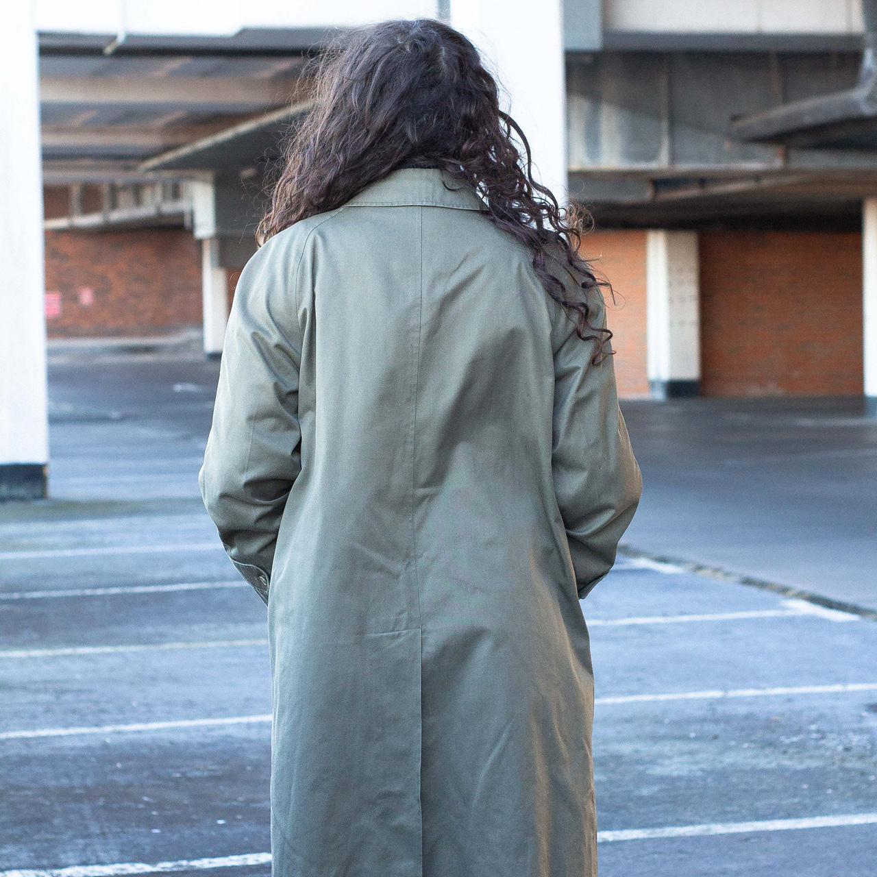 Vintage Burberrys waterproof trench coat in khaki... Depop