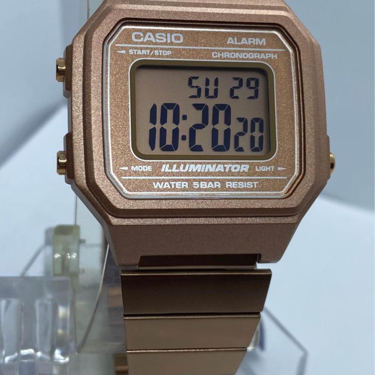 Casio Rose Gold Color Digital Men Size 37mm Diameter... - Depop