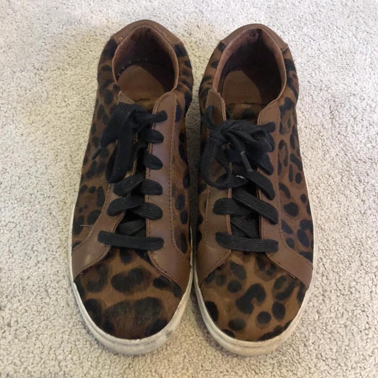 leopard print trainers size 8
