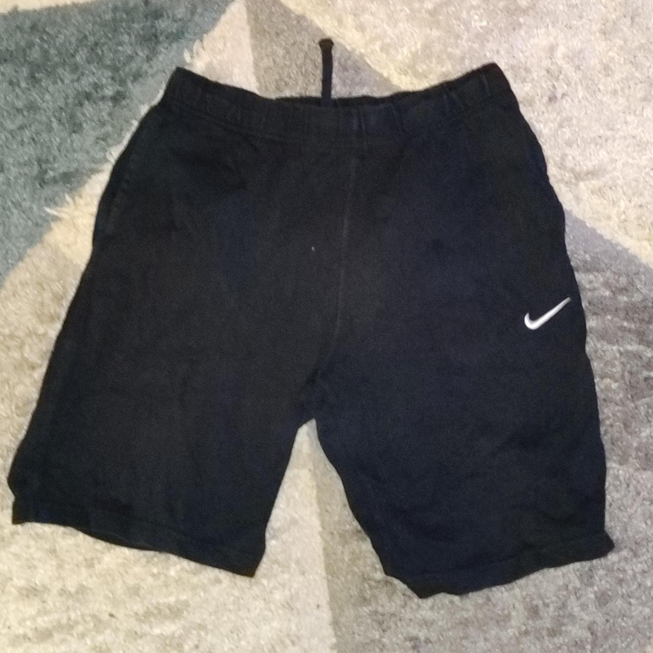 Black Nike Sweat Shorts SIZE: M no issues Message... - Depop