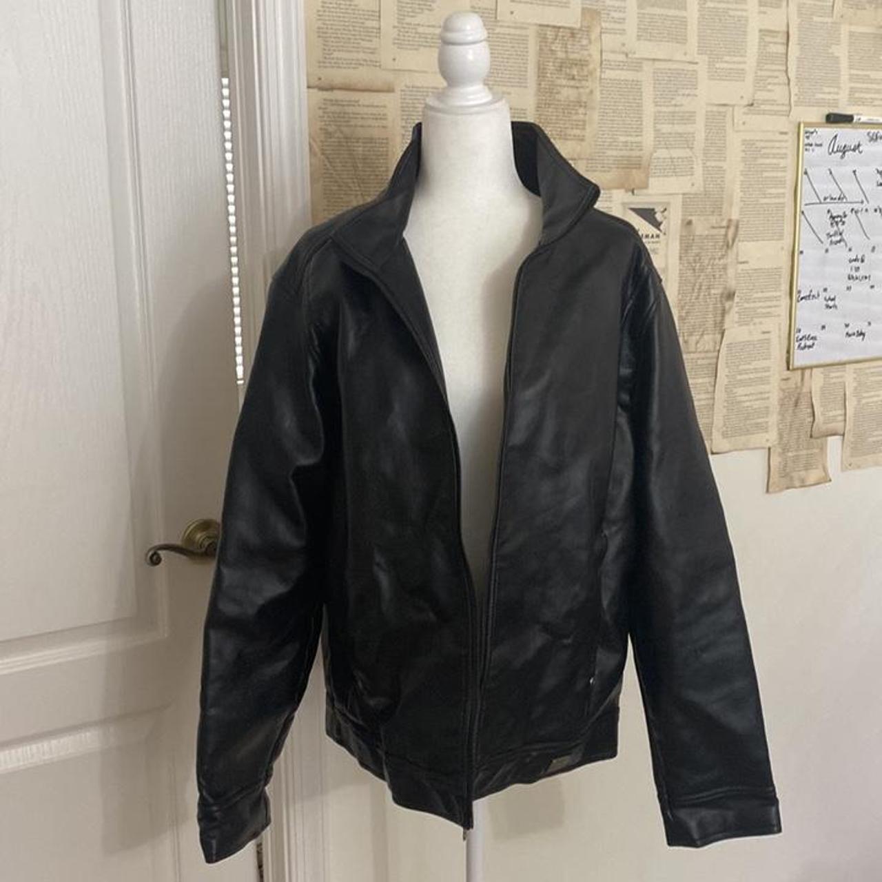 Armani Emporio Collezioni Italy Stile Faux Leather Depop