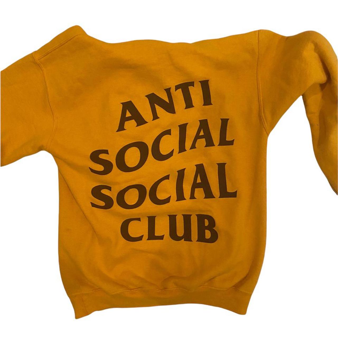 Anti social social club hoodie , fits s best , worm...