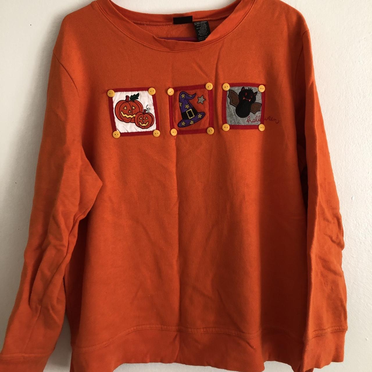 Women's Orange and Yellow Sweatshirt | Depop