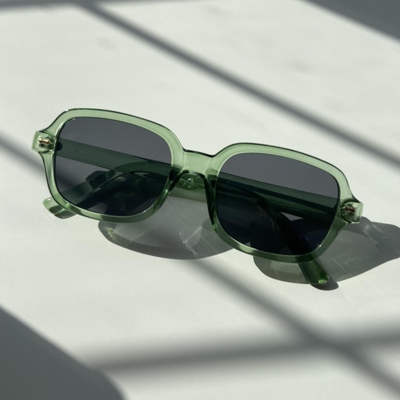 The Pistachio Sunglasses 👓 Green oversized... - Depop