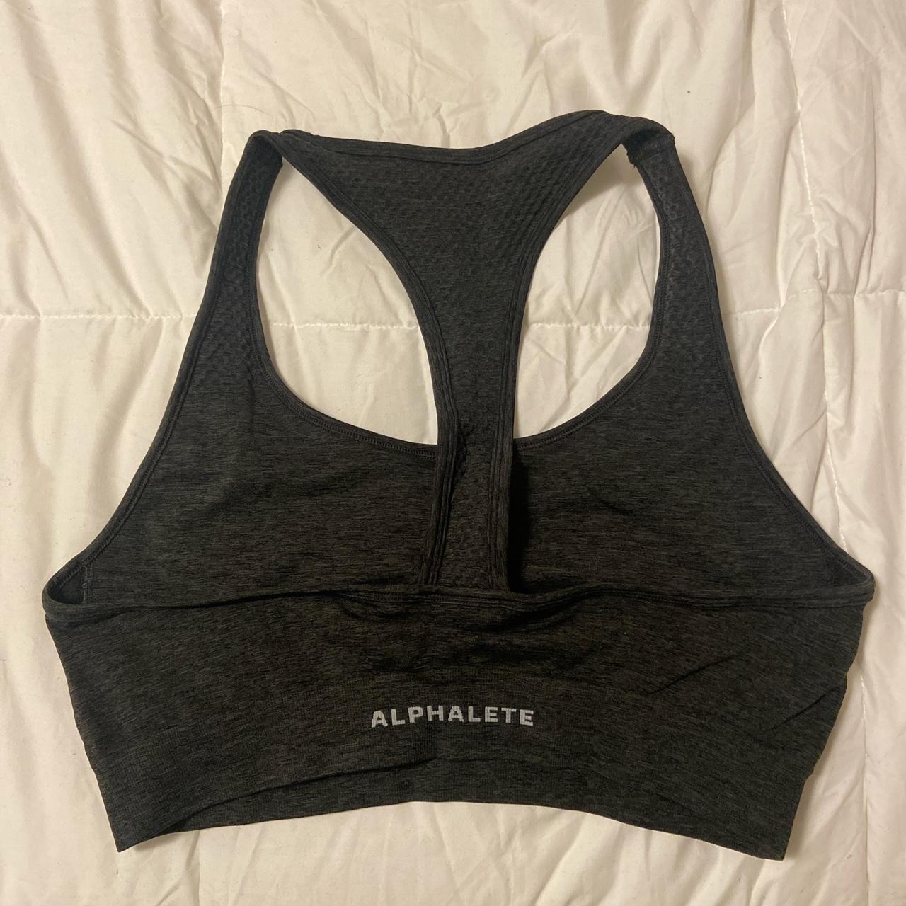 Alphalete Impact bra in powder gray. Never worn... - Depop