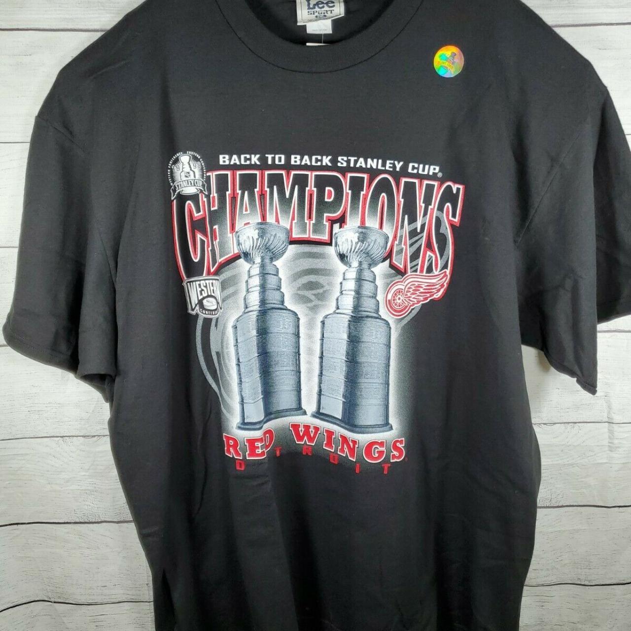 Vintage 1998 Detroit Red Wings Back Again Champions - Depop