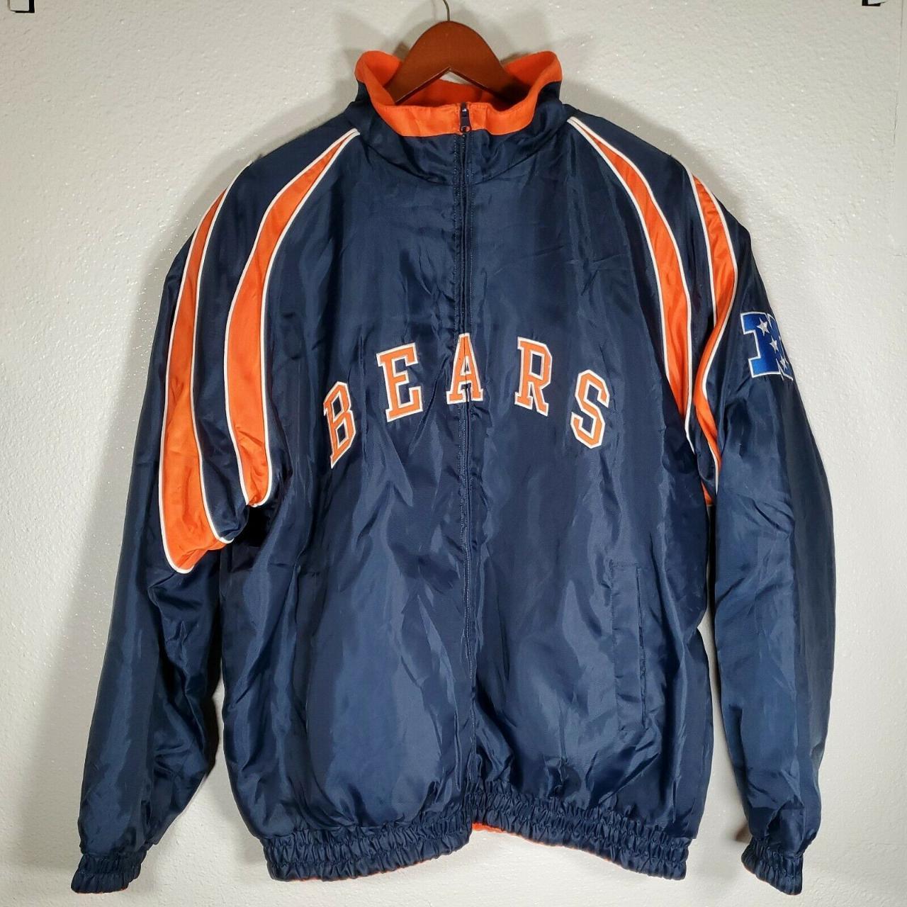 Buy the Mens Chicago Bears Reversible Full Zip Windbreaker Jacket