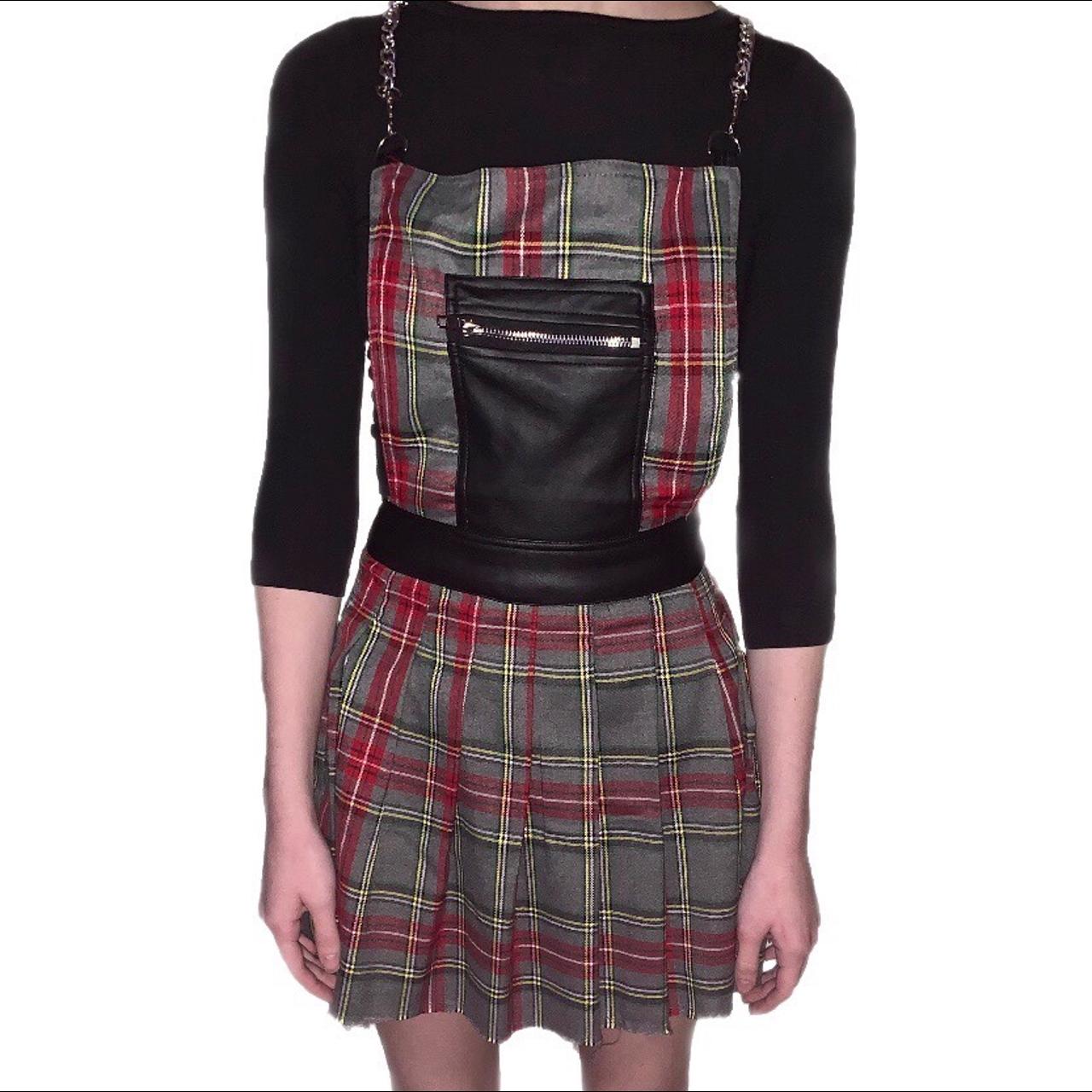 ★dollskill★ Current Mood Teen Spirit Plaid Dress Depop 8675