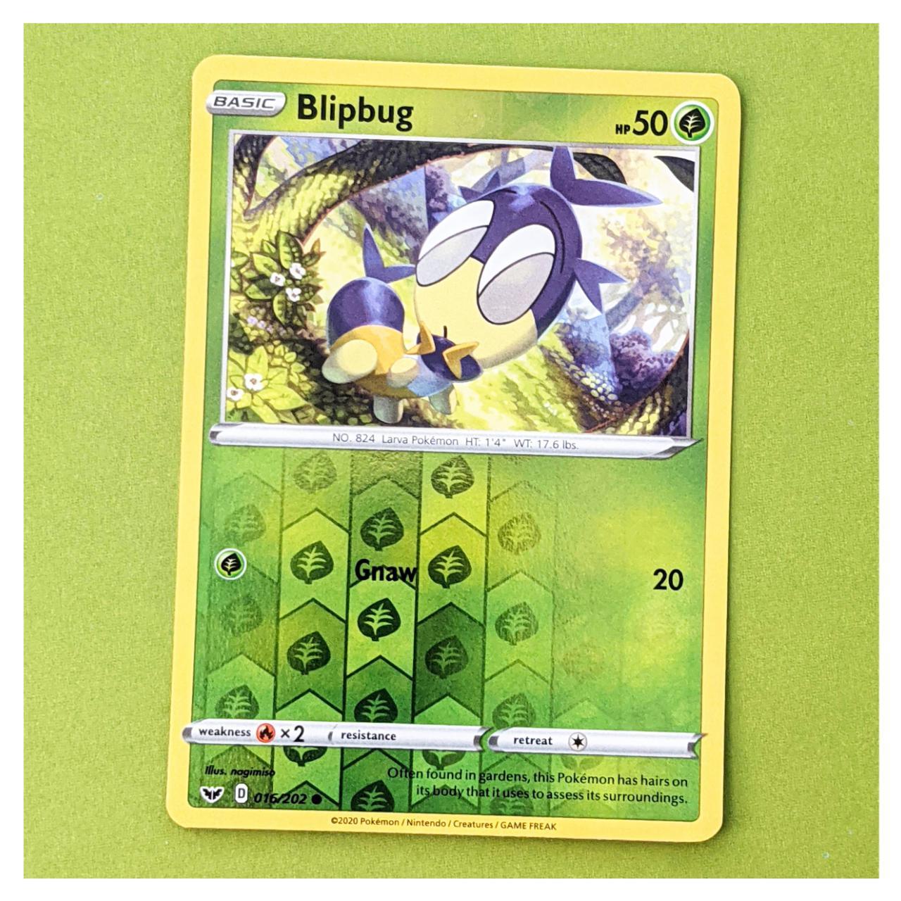 Details Basic Pokemon Blipbug 016 2 Common Depop