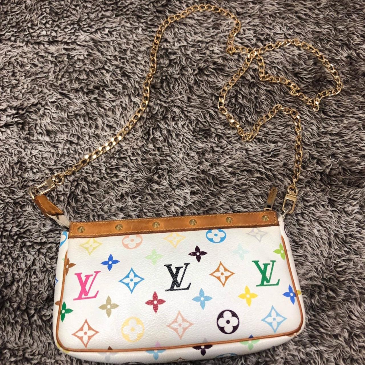 Authentic louis vuitton multicolor pochette hot sale