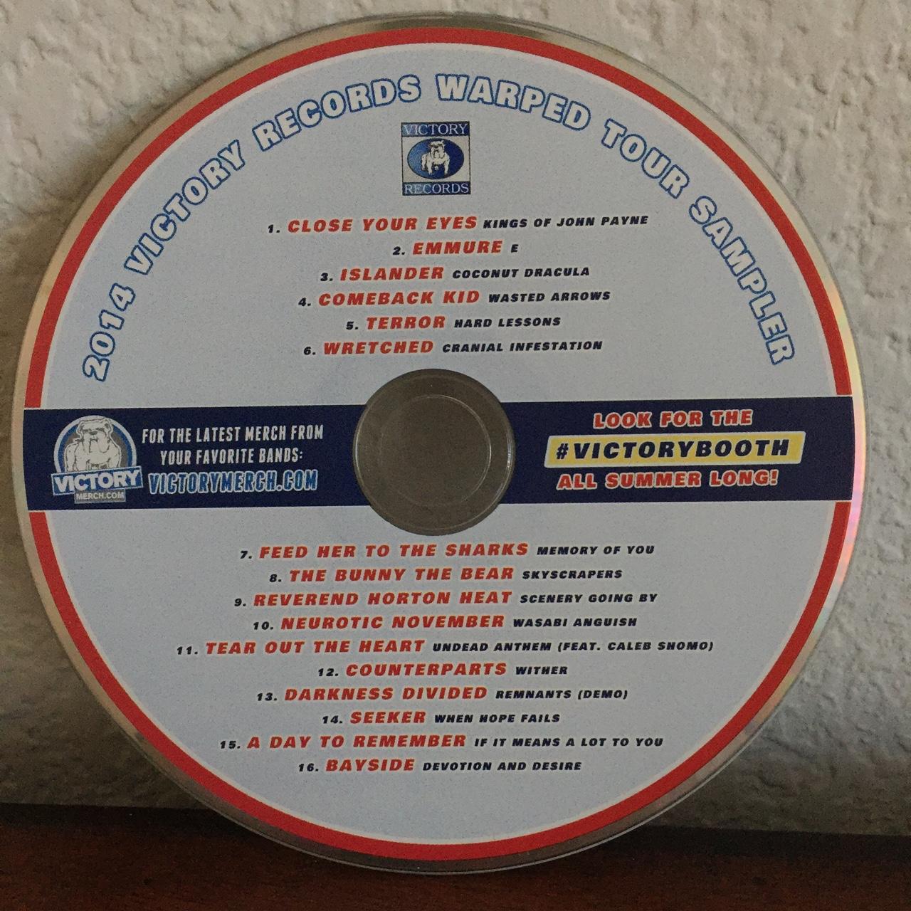 Victory Records sampler CD! No scratches. Free | Depop