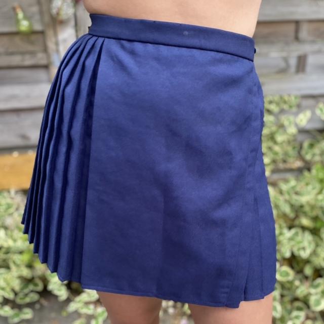 Royal blue outlet pleated netball skirt