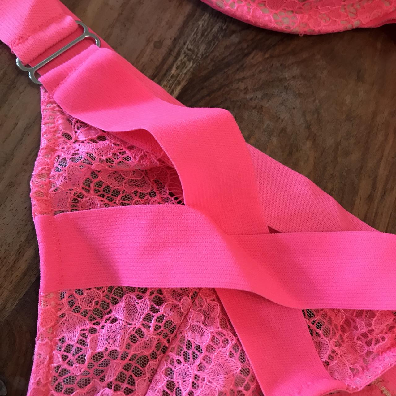 Victoria's secrets pink bra and knickers panties set - Depop