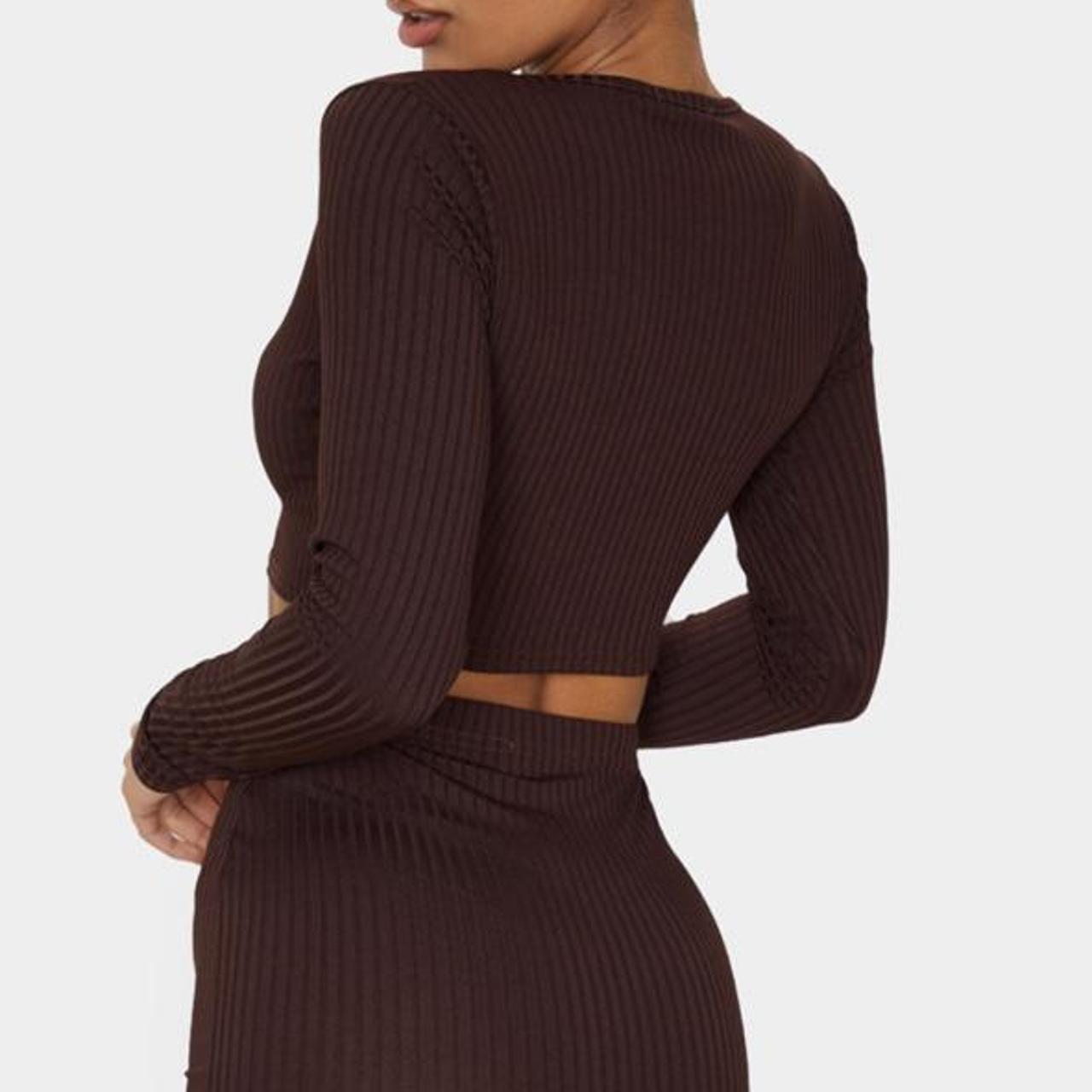 BROWN PLT SKIRT Size 6 would fit a 4/6 as small... Depop