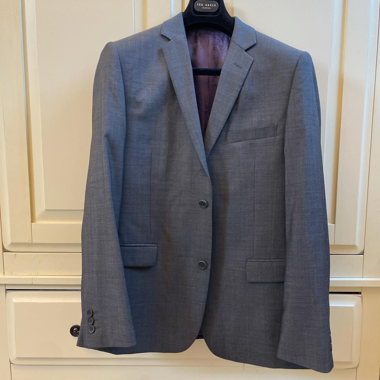 Ted Baker Endurance Grey Suit Jacket In Excellent Depop