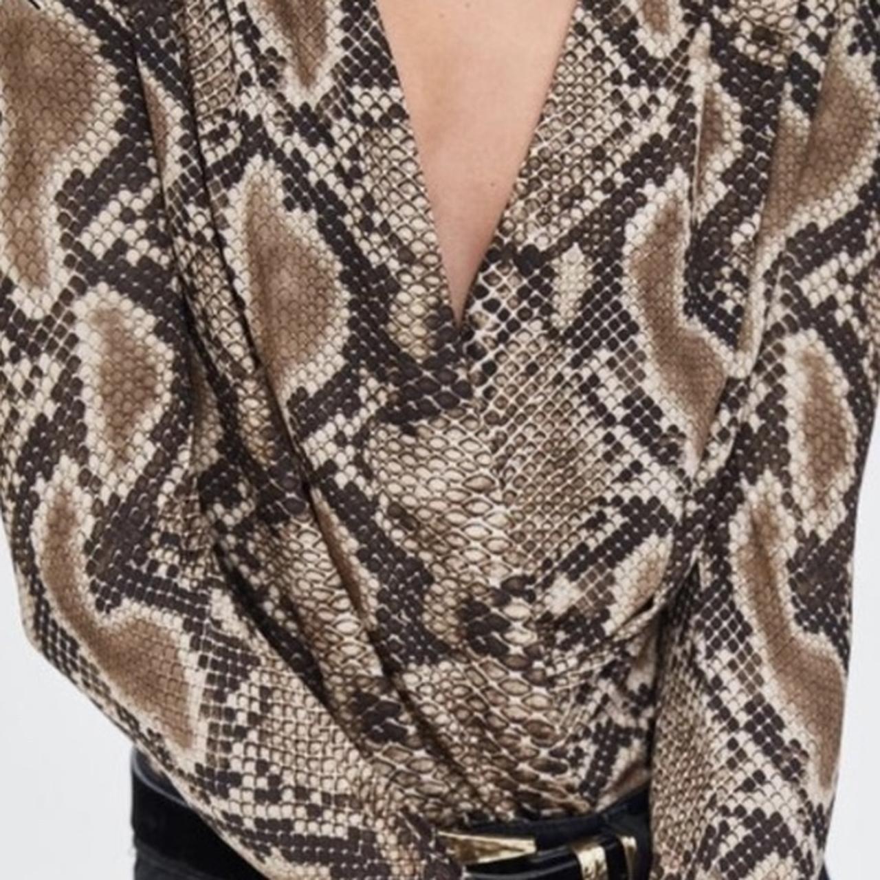 Zara snake hot sale print bodysuit