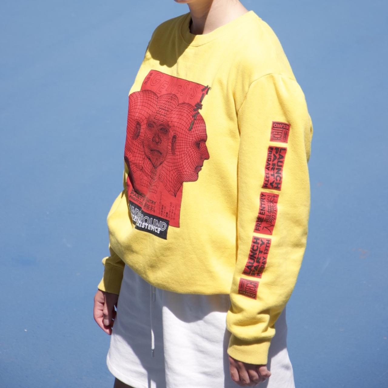 Cotton On Men's Yellow and Red Jumper Depop