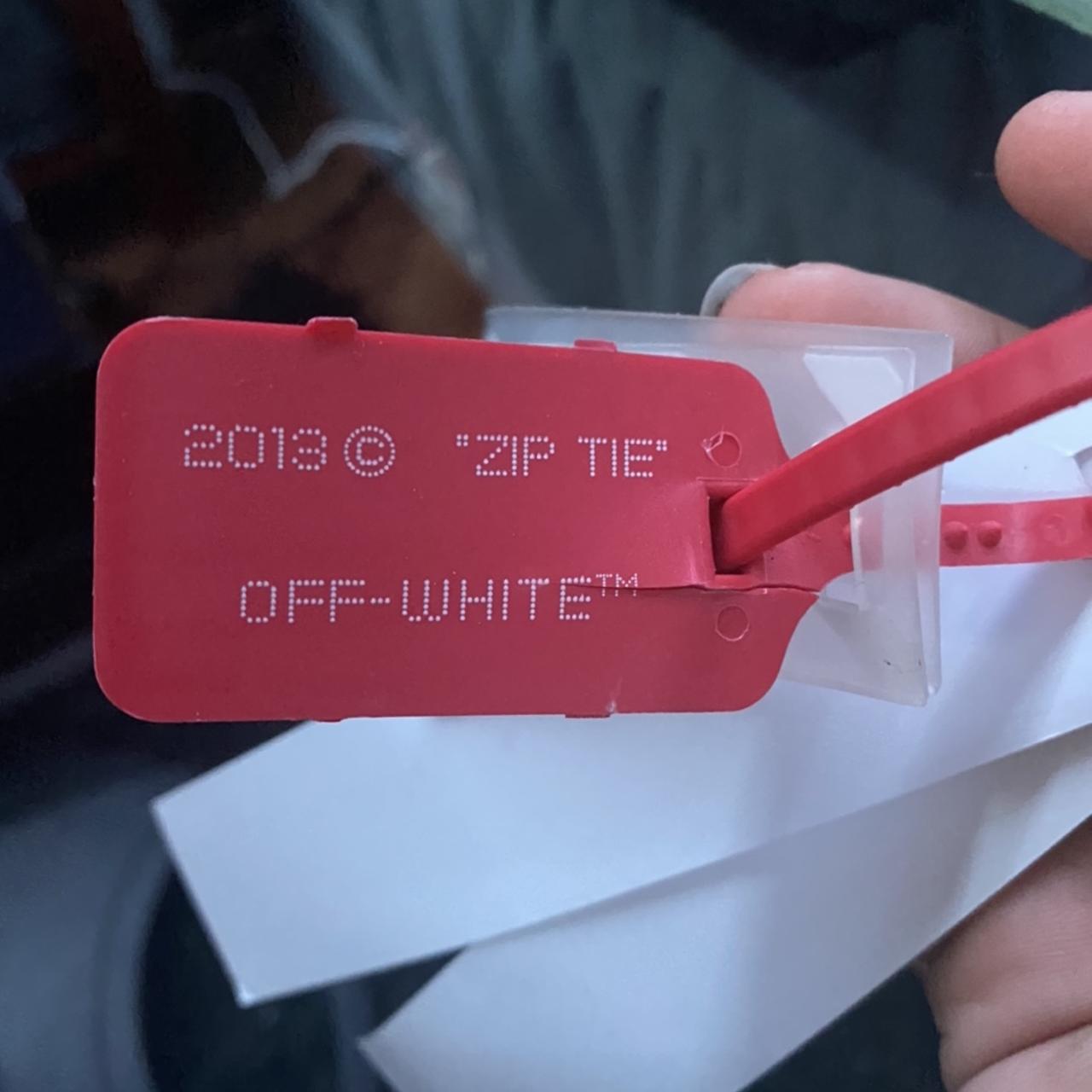 Off white zip tie best sale t shirt