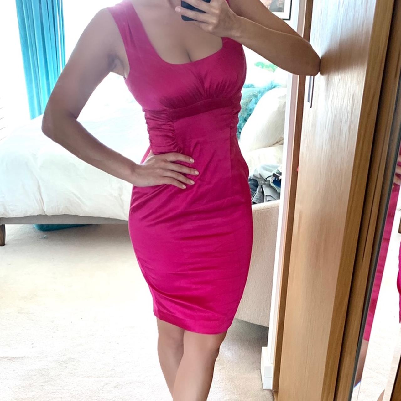 guess fuschia dress