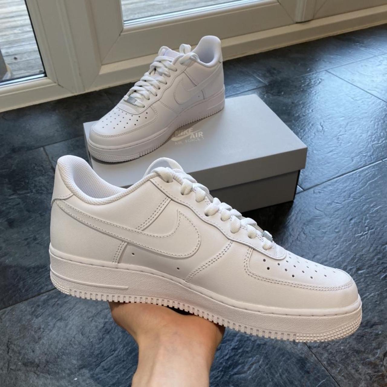 Nike Air Force 1 White Size 9 UK Brand New with... - Depop