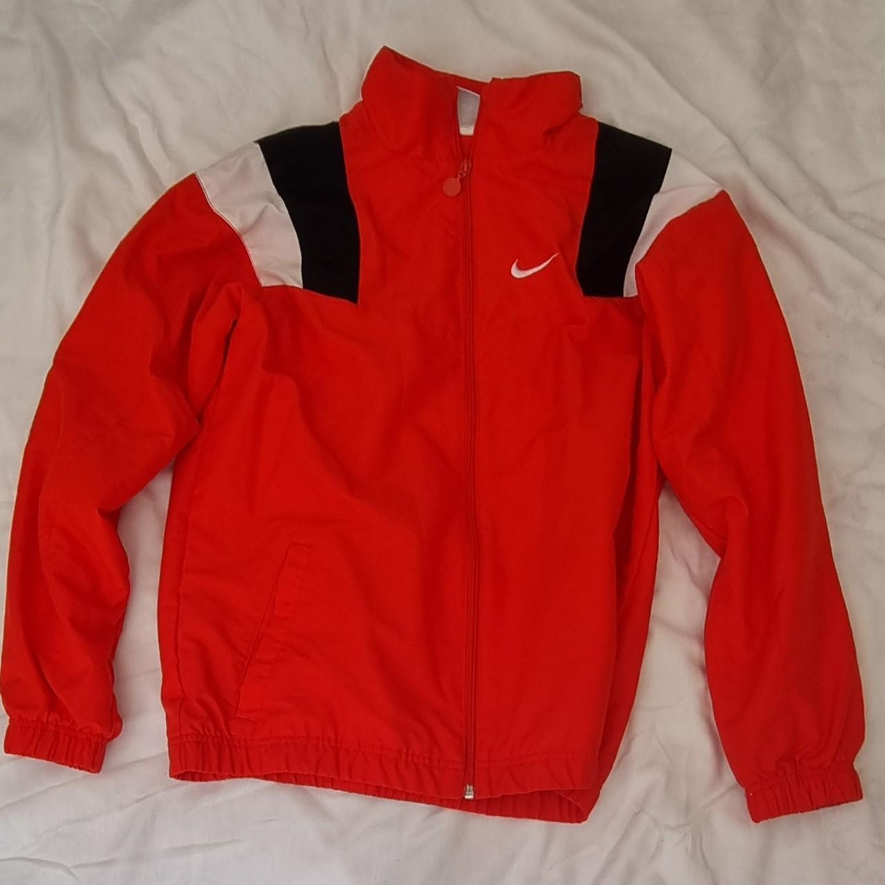 mens red nike windbreaker