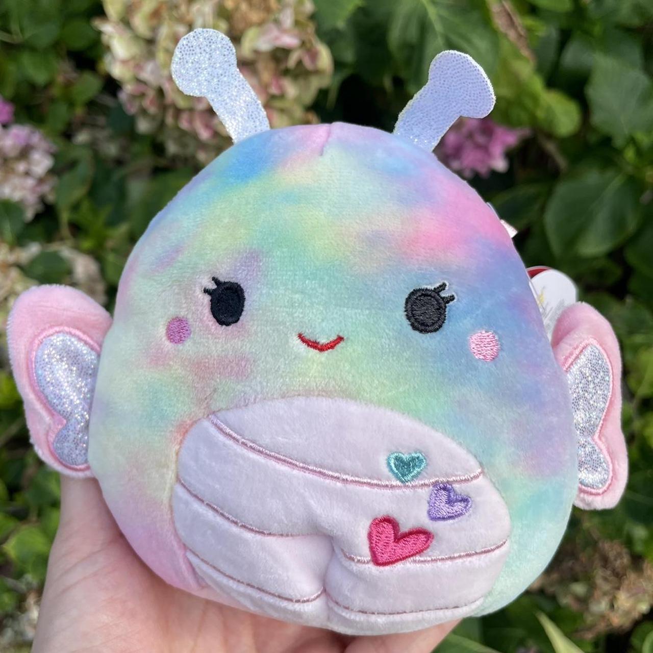 Squishmallows Blue and Pink Stuffedanimals Depop