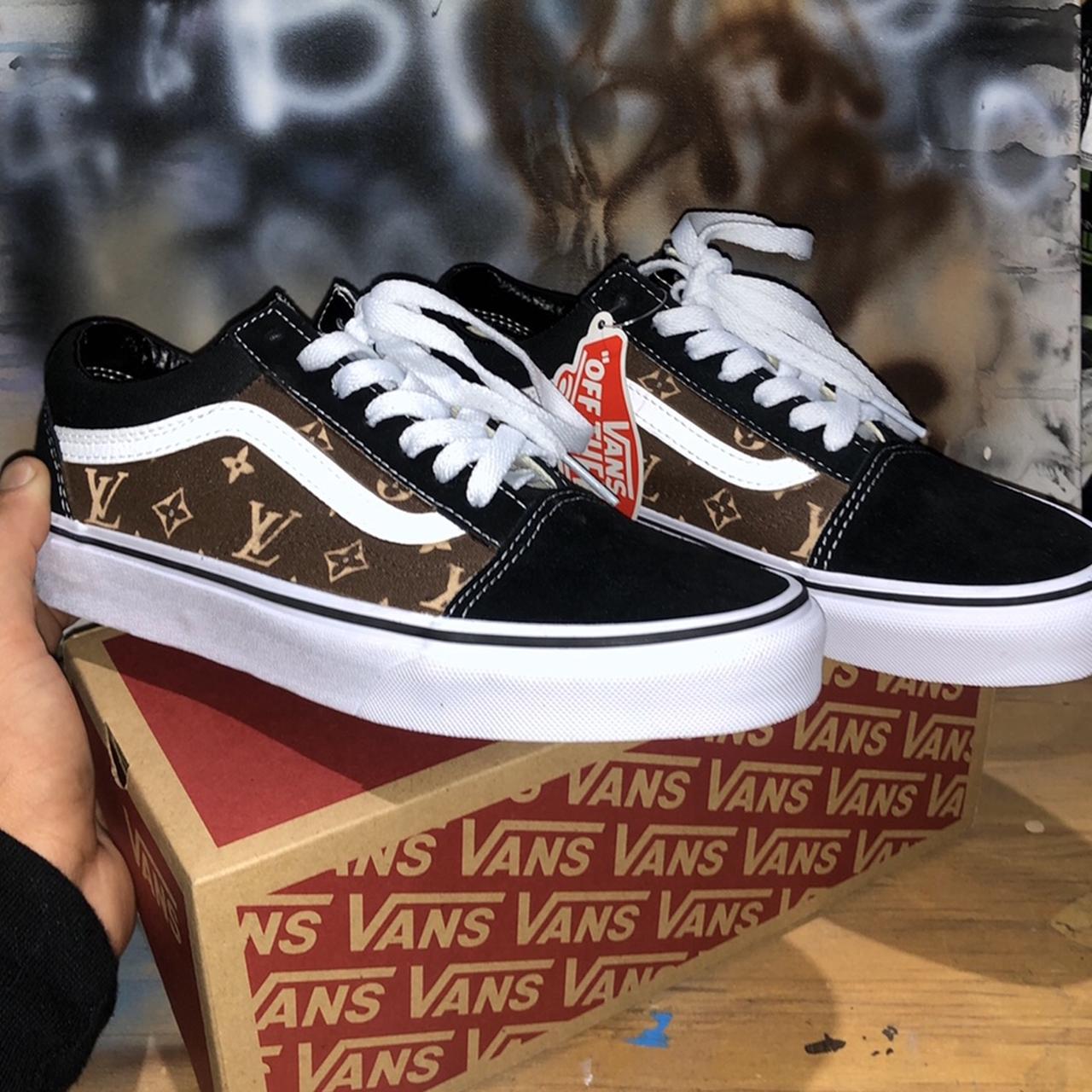Vans x LV, Custom Vans Sneakers