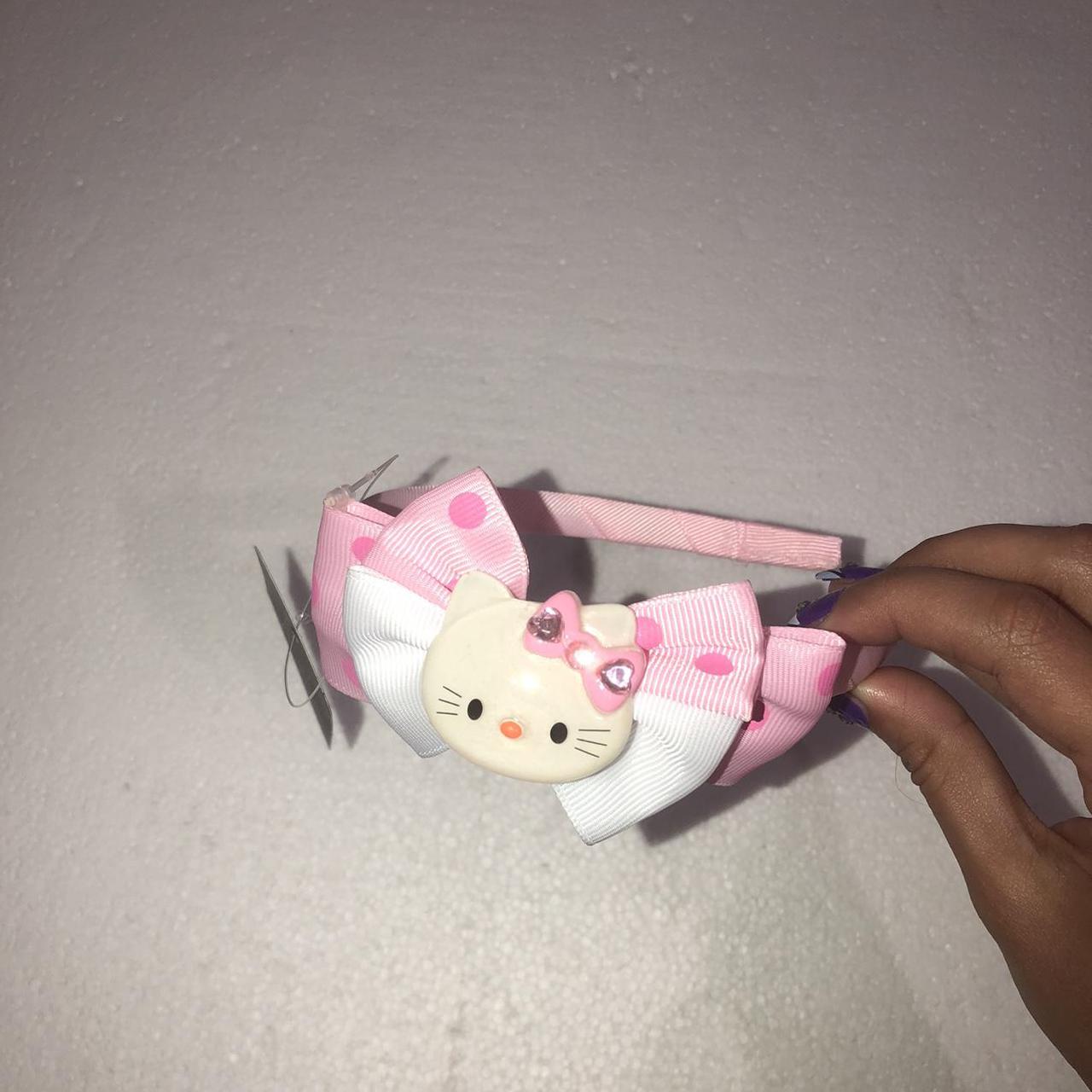 cute adorable y2k sanrio hello kitty pink and white... - Depop