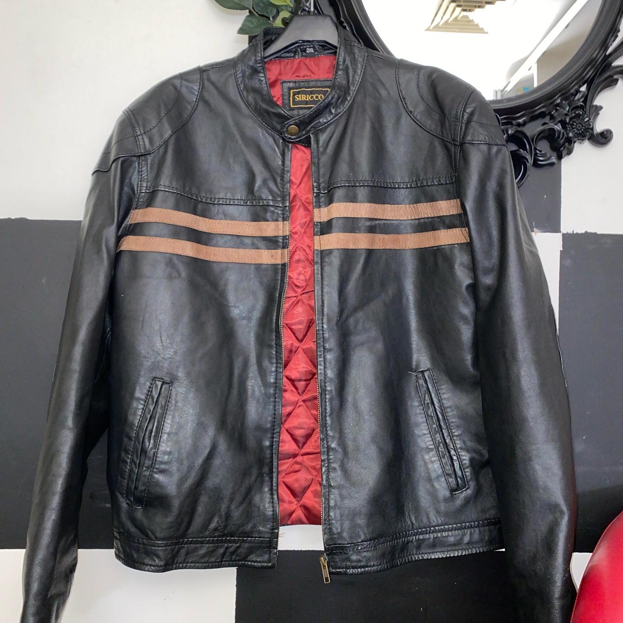 Men’s 2XL leather jacket leather mensjacket Depop