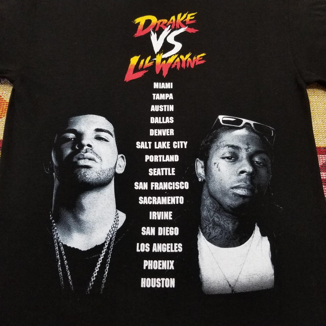 Drake vs Lil Wayne tour t shirt, Adult...