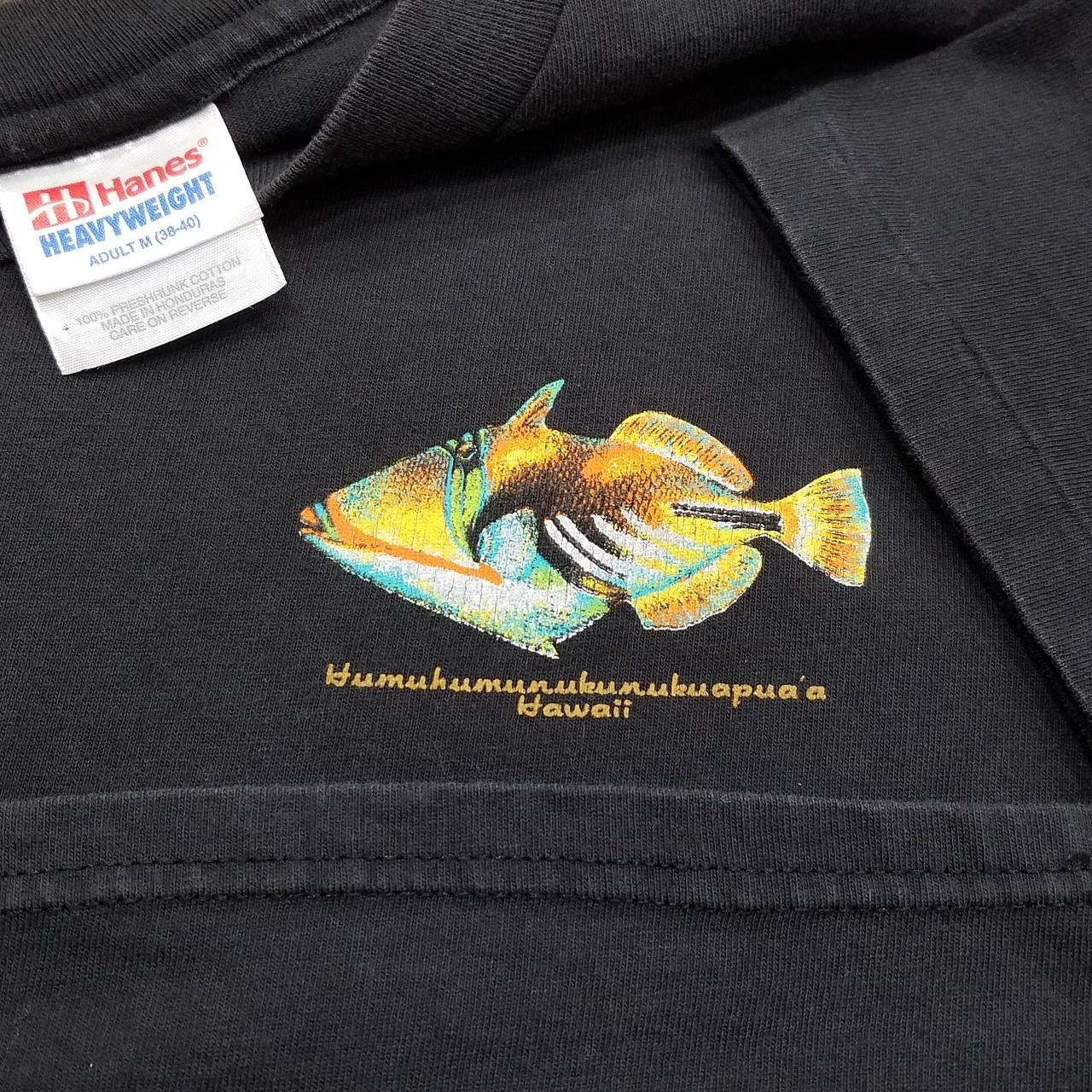 Vintage 90s Fish colorful t shirt. Antigua island - Depop