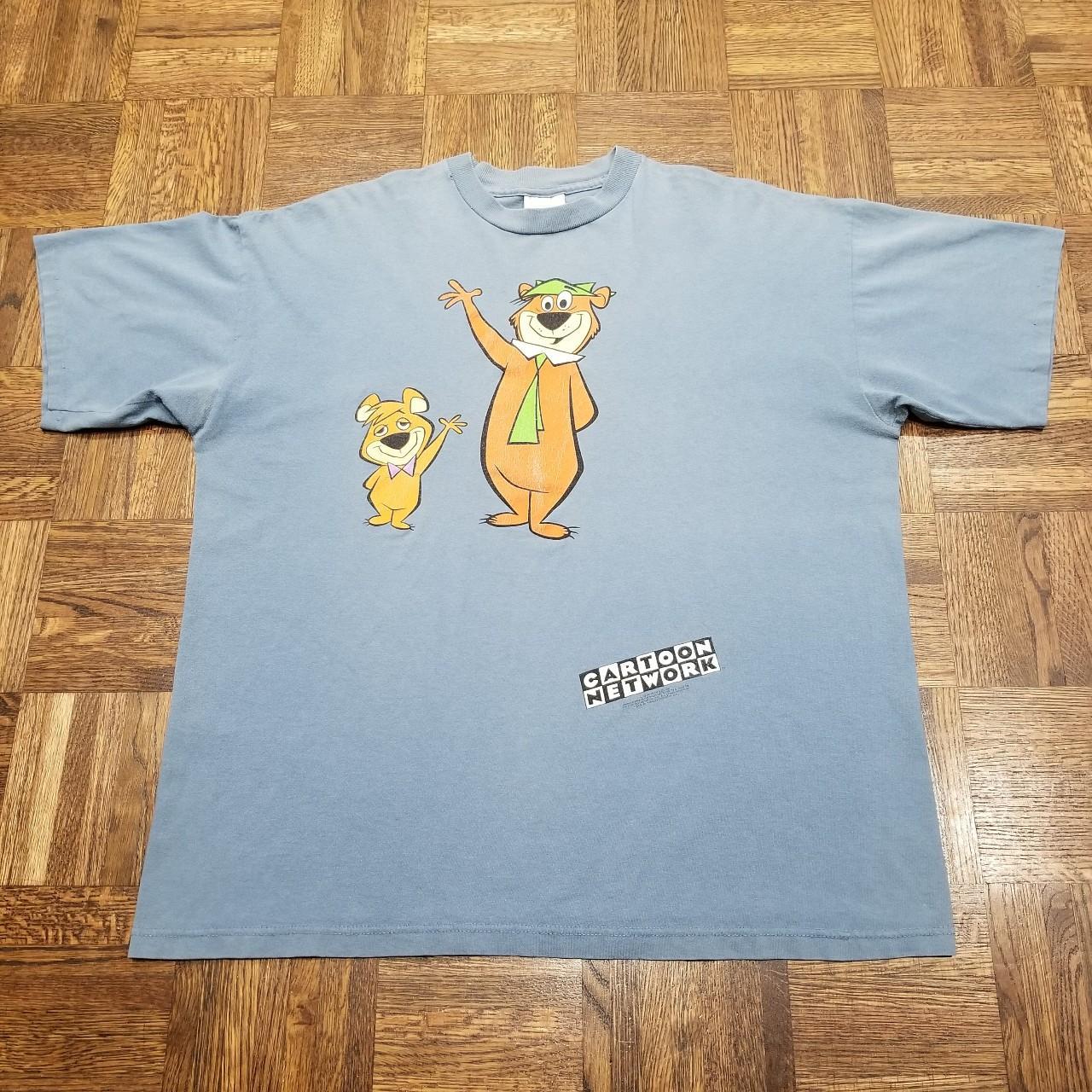 Vintage 90s Cartoon Network Boo Boo Yogi Bear TV Television Show T Shirt  Grunge