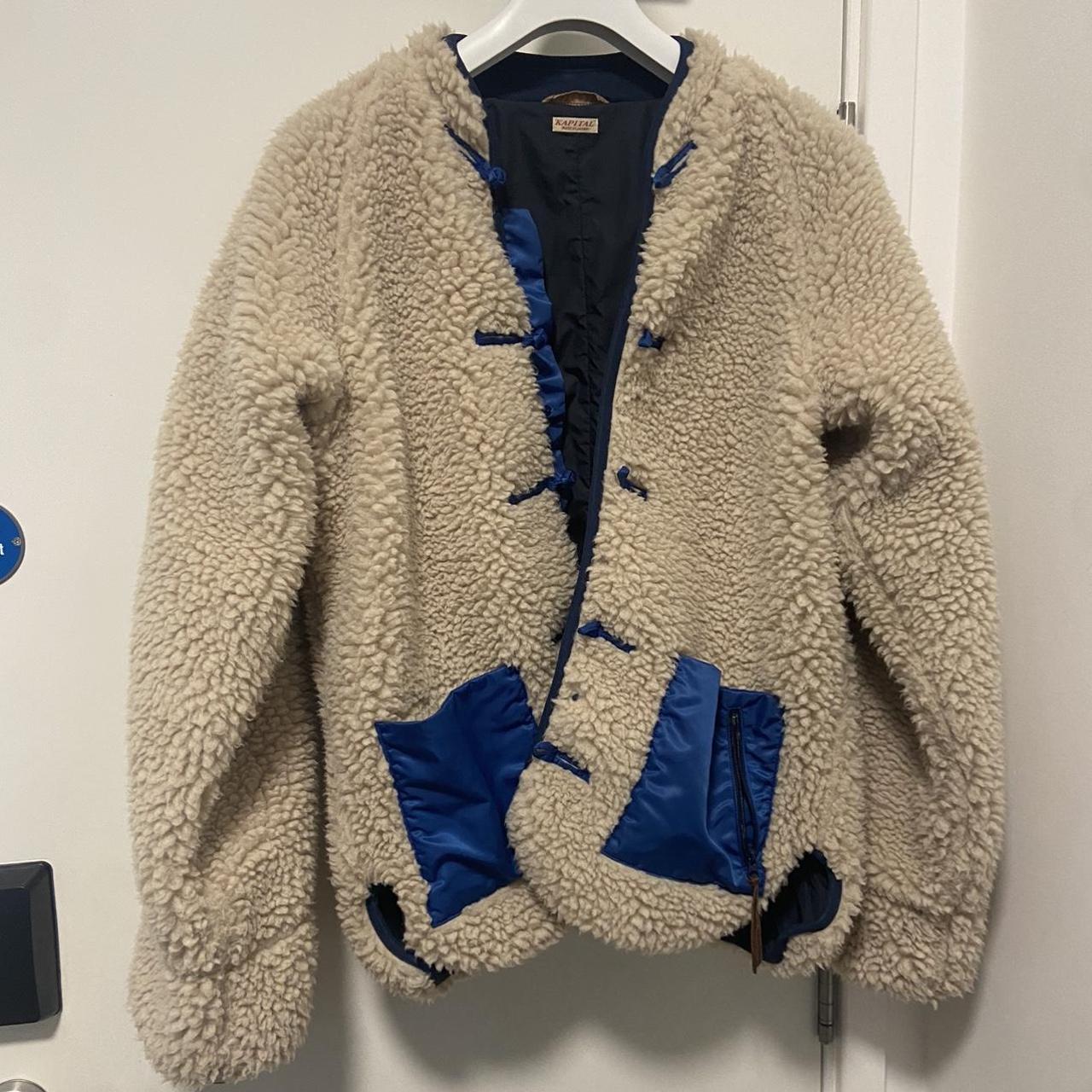 Kapital Boa fleece jacket Size 2 (size s) oversized... - Depop