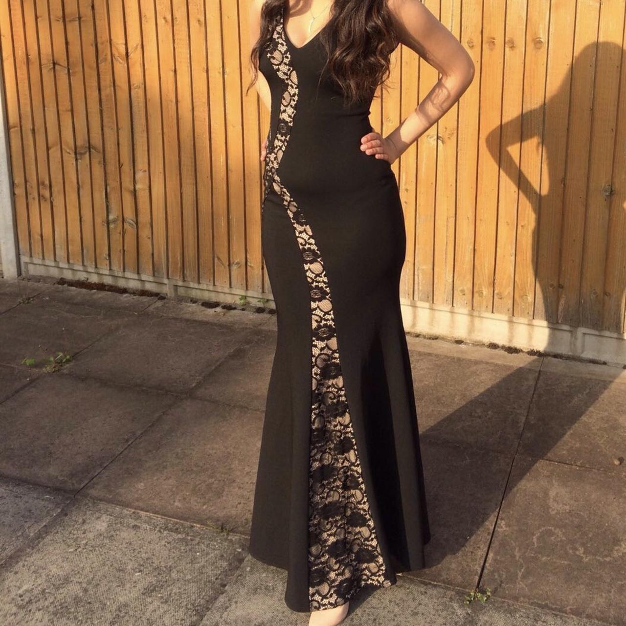 Debenhams long black evening gown Worn once Free