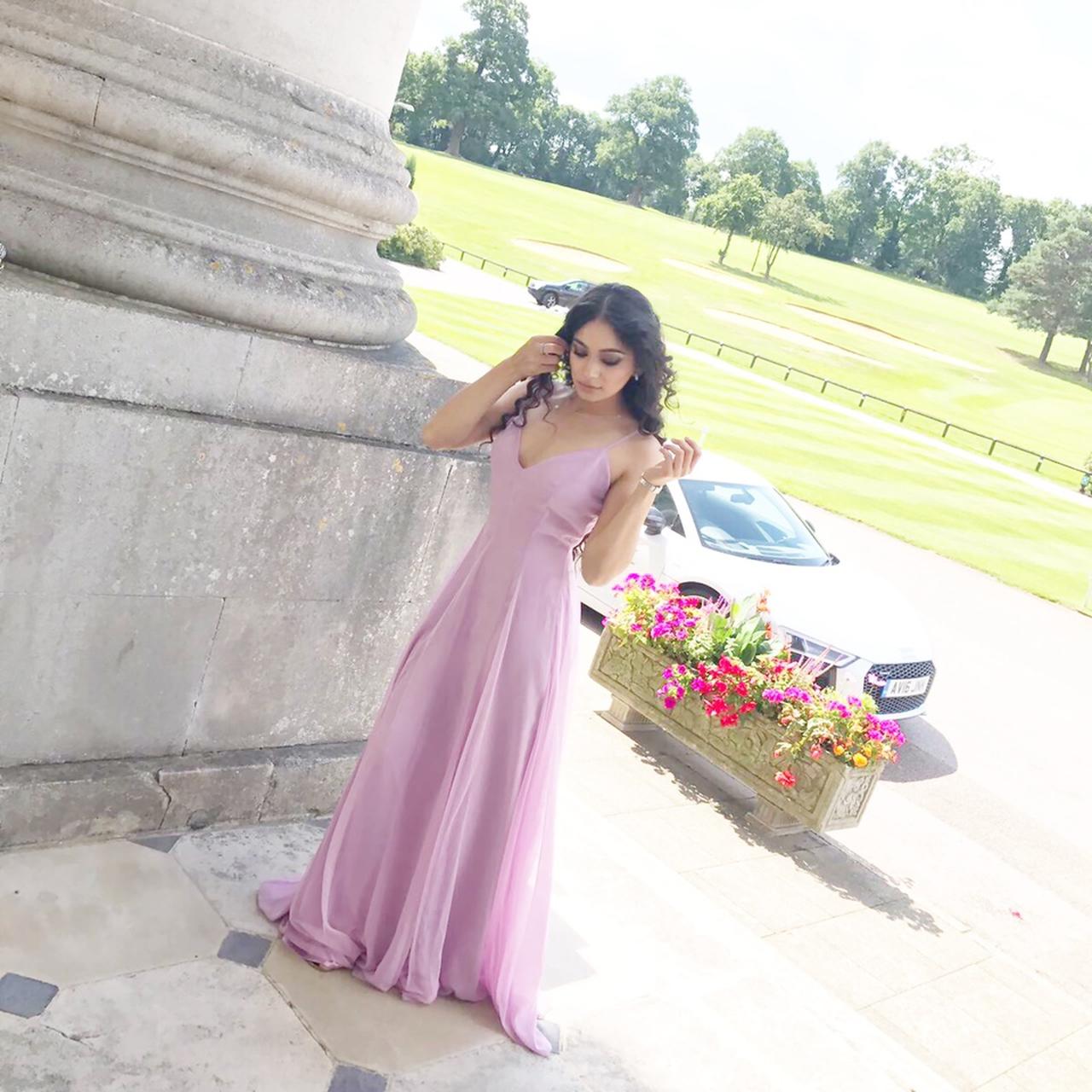 Asos lilac maxi dress. Only worn once. It is a size... - Depop