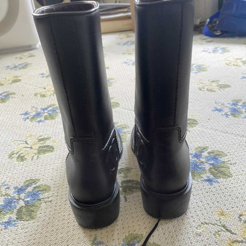 Chanel Boots with Logo inside heel Rare boot to - Depop