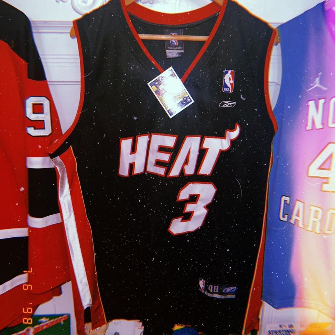 🏀Dwayne Wade Miami Heat Jersey number 3. 7/10 with - Depop